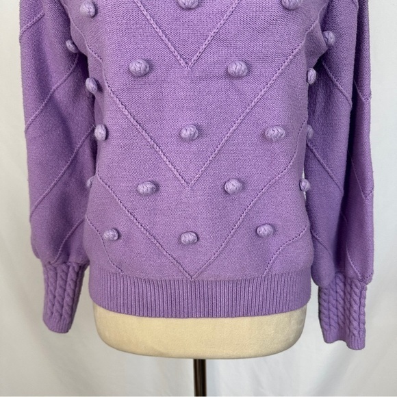 Simplee Sweater Knit Pullover Womens‎ Size Large Purple - Picture 3 of 9